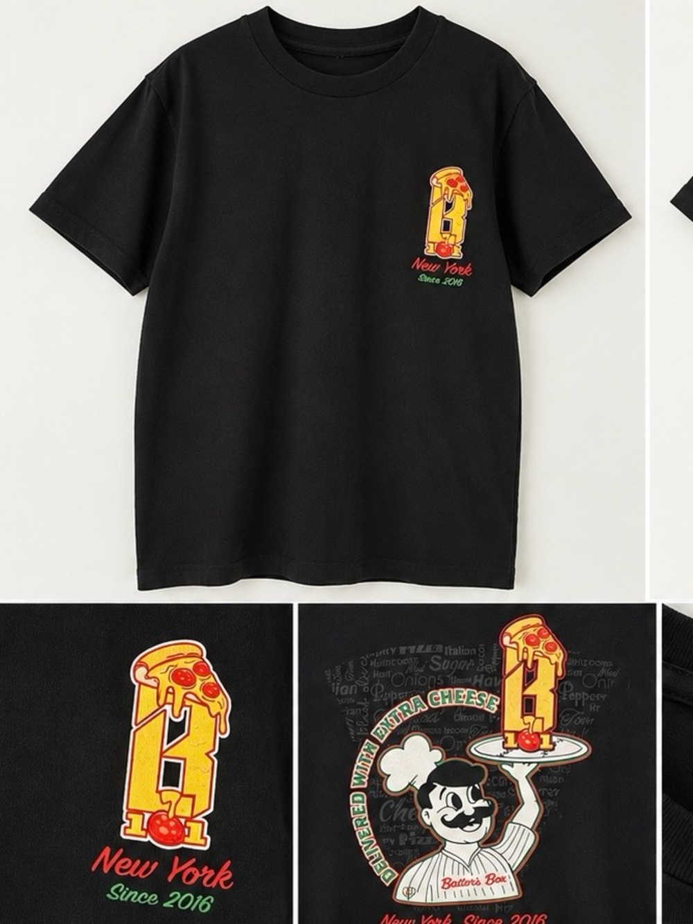 Baseball Lifestyle Pizza Tee